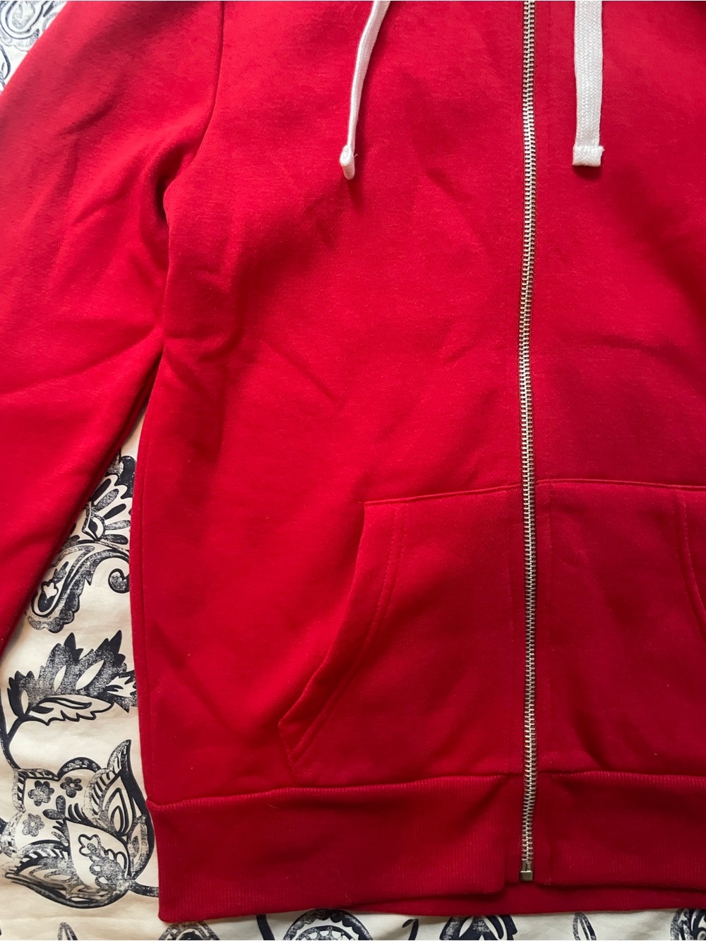 Classic Red Hooded Jacket